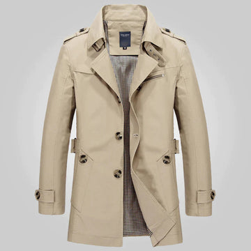 Anthony - Klassischer Herbst Eleganter Trenchcoat für Herren