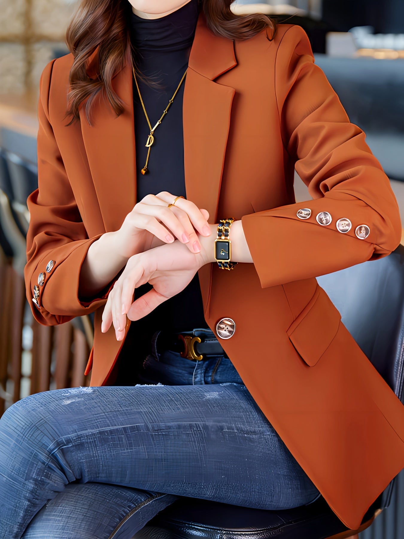 Emily - Stilvolle Elegante Langarm-Blazer für den Herbst für Damen