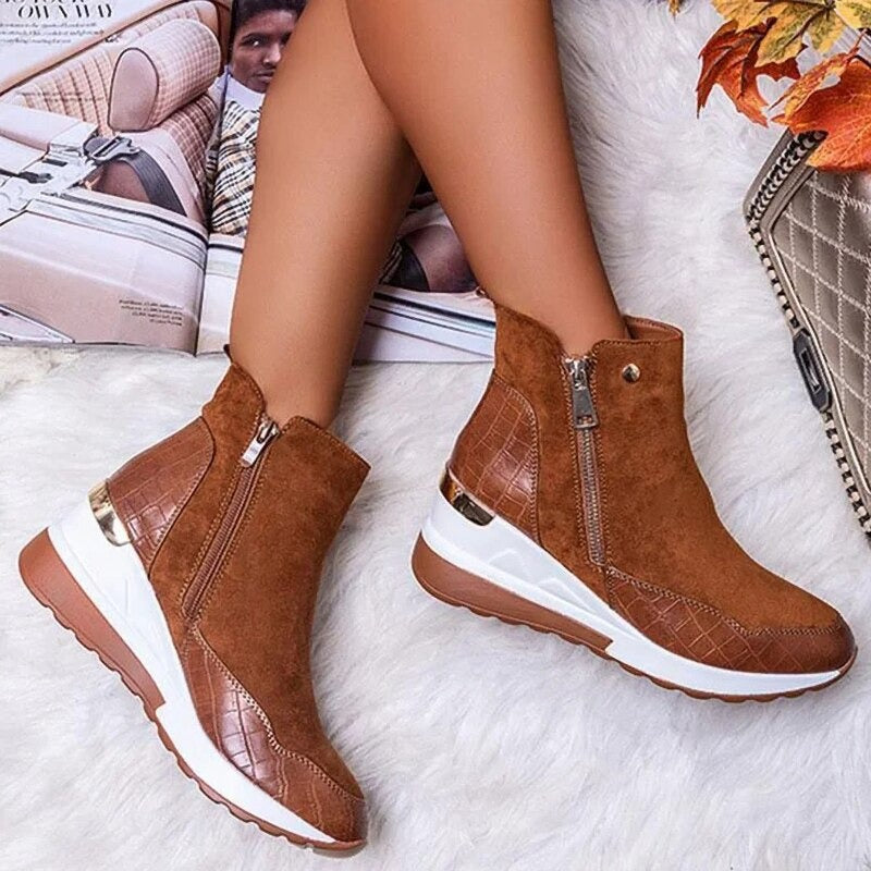 Bequeme wasserdichte Stiefelette für Damen